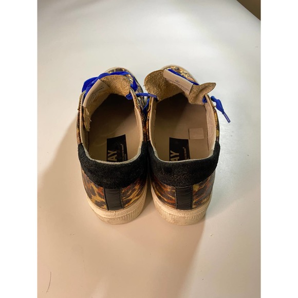 Golden Goose May Star Leopard-Print Low Sneakers Size 42 - Picture 4 of 8